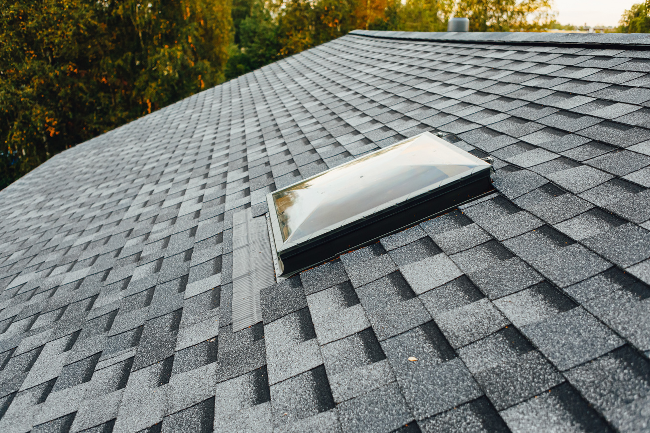 roof window on shingles flat polymeric roof-tiles
